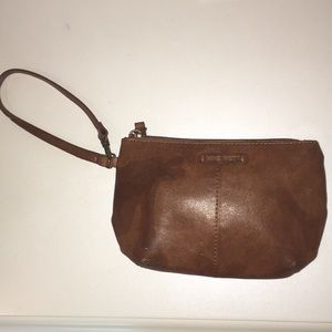 NINE WEST brown leather bag/wallet